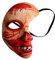 kaiser24 Halloween Maske mit Stoff überzogen (Halbmaske (blutig))