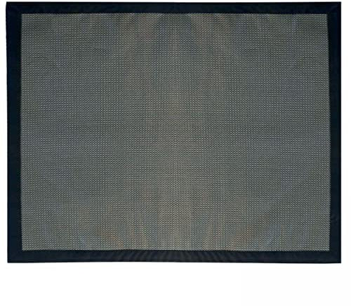 Solys Tapis Barbecue et plancha en PVC Noir 120 x 100 cm