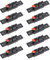 uxcell 2-Wege-Feder-Lautsprecherklemme, Push-Entriegelung, Audio-Kabel, Kabelklemmen, Leistenblock, schwarz, rot, WP2-35, 10 Stück
