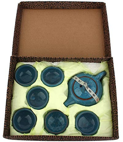 Juego de té, herramienta de té de porcelana, juego de taza de tetera de porcelana de estilo tradicional de estilo chino, juego de té de porcelana, juego de regalo