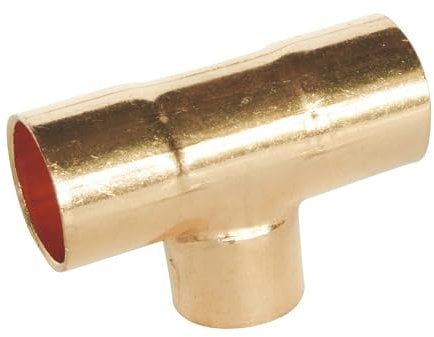 SOMATHERM FOR YOU, Té réduit cuivre à souder triple femelle pour tubes Ø14-12-14 - Sachet de 2 pièces - Idéal pour raccordements plomberie eau chaude/froide