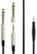 Replacement Audio Upgrade Cable with Lock Plug and 6.35mm Adapter for Audio Technica ATH-M50x, ATH-M40x, ATH-M70x, ATH-M60X Headphones 3 Meters/9.9ft
