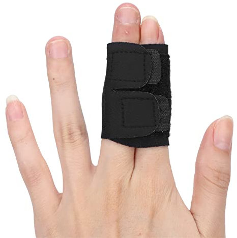 Fingerschiene Fingermanschette, Elastisch Atmungsaktiv Finger Buddy Finger Brace Support Protektor Verhindert Sportverletzungen Fingerschützer Sportkissen Bandage für Basketball Volleyball(M)