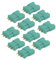 10 Paar MPX Grüner Sechskantstecker Multiplex Buchse 6 Pin Anschlussstecker Vollmantel-Buchsenstecker für RC Batterie Quadcopter