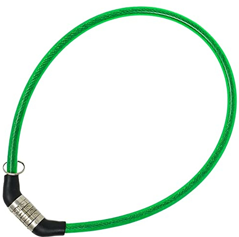 Laxzo® Bike Lock Bicycle Locker 4 Digit Code with Mounting Bracket Anti-Theft Bike Lock - for Motorbike, Scooter, Skateboard, Gate, Fence (Green)