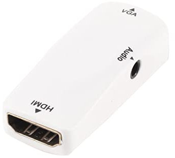 Ruilogod 3.5mm Audio Jack VGA HD15 femmina a HDMI 9 Pin femmina f/f adattatore
