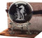 HDCRYSTALGIFTS 60 mm große, dekorative 3D-Kristallkugeln, 3D-Lasergravur, Seepferdchen, Briefbeschwerer, Vollkugel, Feng-Shui-Figur mit versilbertem Ständer