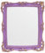 Funerom Vintage Dekorativer Spiegel, Wandmontage, Tisch-Make-up-Spiegel, quadratisch, 27,9 x 24,1 cm, Lila