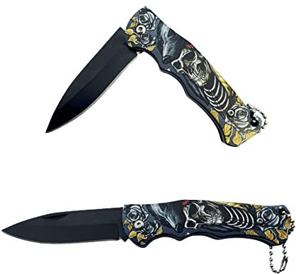 2-in-1 Multi-Function Tool Portable EDC Foldable Tool Knife, Including Key Ring Blades for Camping, Fishing and Home Improvement