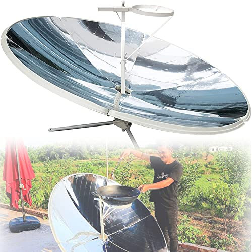 EKOZOO Four Solaire Portable 2000 W, diamètre 61 Pouces, cuisinière Solaire extérieure et Four de Camping, Outil d'urgence de Voyage, renforcé et Pliable - Pas de feu ni d'électricité requis