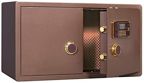 Tresor mit hohem Sicherheitscode, sichere Geldkassette, Mall Value Safe, Schließfächer, sichere Aufbewahrung, große Kapazität, Sicherheits-Geldkassetten, individueller Stil (Farbe: Braun, Größe: 90 x