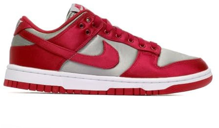 Nike Chaussures de Basket pour Femme W Dunk Low, Medium Grey Varsity Red White, 40.5 EU, Medium Grey Varsity Red White, 40.5 EU