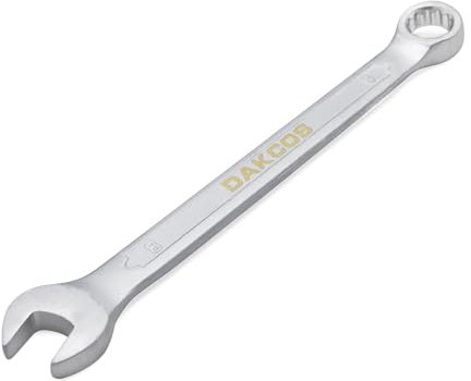 DAKCOS Llave combinada métrica de 8mm superficie cromada mate de CR-V