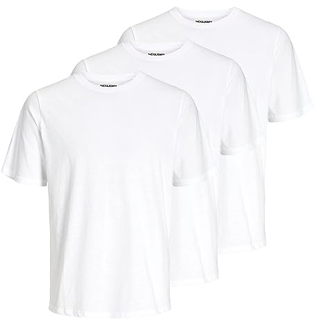 JACK & JONES Herren T-Shirts Shirts Under Tee Crew Neck 3er Pack
