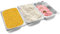 WOPPLXY Juego de 3 bandejas de empanado de acero inoxidable, 32,5 x 17,5 x 6,5 cm, 3 piezas, recipiente GN de acero inoxidable para chuletas, carne, pescado