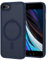XTCASE Magnetic Case for iPhone 7/8 / SE 2020/2022 [Compatible with Magsafe], Ultra-Thin Translucent Matte Back Shockproof Scratch-Resistant Back Case, Blue