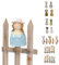 NETPROSHOP Zaunhocker Zaunfigur Viele Tiere und Figuren Steinzeug Höhe ca. 16-18 cm, Auswahl:Viola