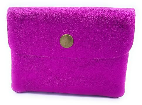 Porte-Monnaie Aponi Cuir irisé (Fushia)