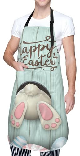 Hysing Kochschürze im Vintage-Stil, mit Taschen, Unisex, Weinbecher, Retro-Küchenschürze, verstellbarer Hals, wasserdicht, 71,1 x 83 cm, Ap008, 33X28 Inch