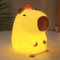 Capybara Nachtlicht für Kinder, Niedliches Tier Lampe aus Silikon für Kinderzimmer mit Dimmbarkeit Timer, tragbare wiederaufladbare USB LED Lampe, Geburtstags Weihnachtsgeschenke für Jungen Mädchen