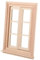 MILISTEN 1:12 Puppenhaus Minitür und Fenster 6 Scheiben Fensterrohling Fenstermöbel für Spielhäuser Puppenhaus-Fenstermöbel Modelle Puppenhaus aus Holz Feenfenster Miniatur