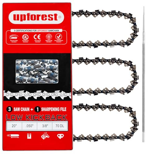 20 Inch Chainsaw Chain Fits,OEM Part: ECHO 72LPX70CQ HUSQVARNA H46-70 STIHL 33RS370E TRILINK CL85070BLNSTL2,Echo CS-452,CS-550EVL,HOMELITE 130, Poulan 330, 3400,PP5020 (72MLPX70)