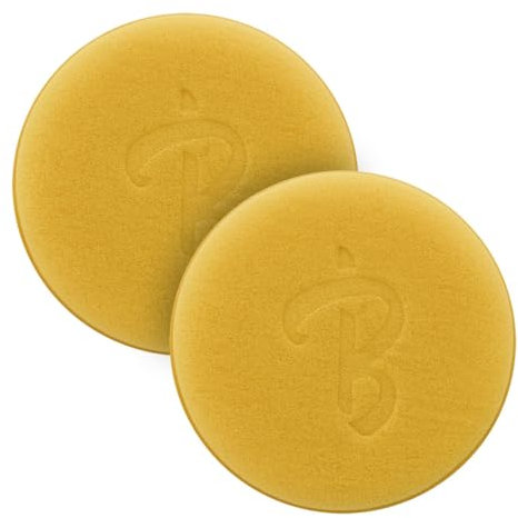 S SUMEX Aplicador de Espuma Billionaire Esponja Suave para Coche 12,5 cm Aplicador Detailing Cera y Restaurador de Plásticos 2 Unidades