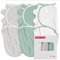GLLQUEN BABY Swaddles Pucksack Baby 0-3 Monate,100% Bio-Baumwolle Baby Schlafsäcke für Neugeborene,Oeko-tex100 Schlafsack für Kleinkinder,Unisex 3er Pack Wickel(Graugrün)