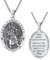 ZIPPICE Heiliger Christophorus Anhänger Silber 925 Saint Christopher Halskette St. Christopher Kette Amulett Halskette Schmuck für Herren Damen Frauen Männer with 22+2 Edelstahl Kette