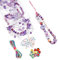 Handyanhänger, Phone Charms Set, Handy Perlen Schlüsselband, Handygurt, Handschlaufe kamera, Perlen Bonbonfarbene Kunststoffperlen, Handy Kette Schmuckherstellung DIY, kompatibel mit Jedem Handy（Rosa）
