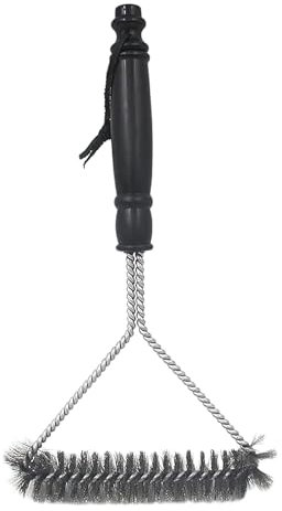 Cepillo de alambre de acero con mango largo para parrillas, cepillo de limpieza de parrillas, cepillos de acero