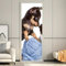 FYRHLH 3D Türaufkleber Wollkugel&Hund Türtapete selbstklebend Fototapete Türposter Türfolie Türsticker PVC Wasserfest Wandbild Für Wohnzimmer kinder bad Schlafzimmer B90 x H200cm