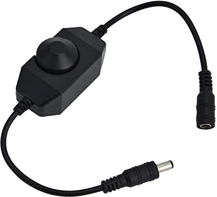 Qcwwy LED-Lichtleisten-Dimmer, Einfach zu Bedienen, Stufenloses Dimmen, Langlebiger LED-Lichtschlauch-Dimmer für Lichtleisten, Downlights, Flächenleuchten