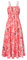 GRACE KARIN Robe longue d'été décontractée à bretelles florales pour femme - Style bohème, Blanc avec fleur rose et rouge, S