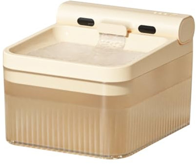 Fontaine à eau sans fil pour chat à piles 4 L pour animaux de compagnie, distributeur d'eau avec filtre à puce, noyau de purification de l'eau