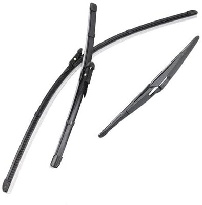 Autmotive Scheibenwischero Für Nissan Qashqai J10 2006–2013 Windschutzscheiben-Fensterbürsten 24Zoll + 15Zoll + 12Zoll Wischerblätter Vorne Und Hinten Wischerblatt