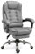 RMF Fauteuil de Bureau Ergonomique Professionnel Inclinable, Chaise de Bureau Confortable et Relaxante avec Repose-Pieds - Fauteuil Détente avec roulettes Pivotantes et Hauteur Réglable Gris