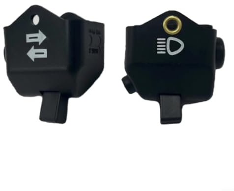 Advokingtap 2 Stück Motorrad-Lenkerlicht-Kontrollschalter-Set, kompatibel mit Simson S50 S51 KR51