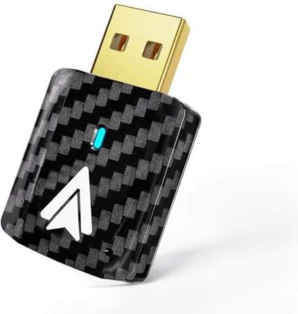MSXTTLY Android Auto Wireless Adapter – 2026 U2AC-L9 Wandelt Ihre Wired in Wireless für Autos Radio mit Android Auto um, Kompatibel mit Android 11+, USB-C/A 5GHz WiFi Schwarz
