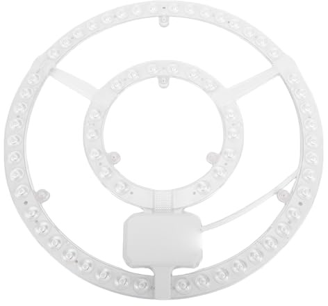 Topiky Kit de Actualización de Luz de Ventilador de Techo LED, Kit de Reemplazo de Luz de Techo Panel PCB Motor, Módulo de de de Alto Brillo Panel de 72 W para Reemplazo, de Circular de Anillo LED