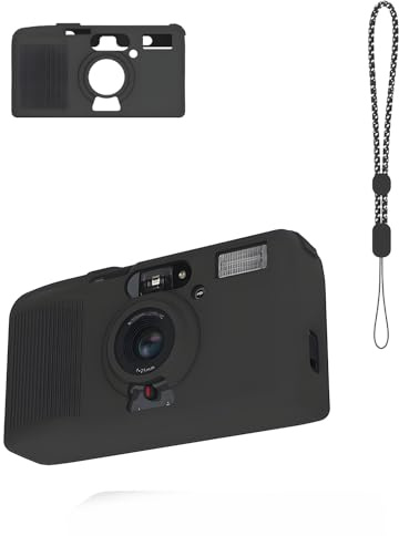 Protective Case for KODAK Snapic A1 35mm Film Camera,daunke silicone case，with Strap,Shockproof,Scratch-Resistant, Anti-Drop, Portable,black