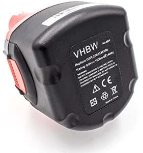 vhbw 1x Akku kompatibel mit Bosch GSR 9.6V Werkzeug (1500 mAh, NiMH, 9,6 V)