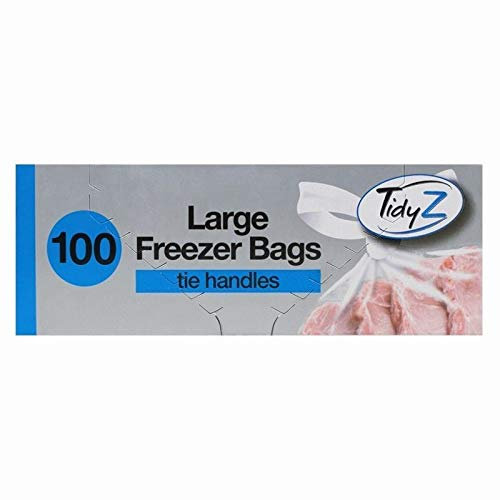 Large Freezer Bag - Food Bags with Tie Handles (Large Freezer Bag - Pack of 100) (1)