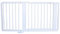 Absperrgitter Türschutzgitter Treppenschutzgitter 119 bis 368 cm massiv Weiss (141cm)
