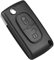 Kelay Coque de clé télécommande Pliable Compatible avec Citroën C2 C3 C4 C5 C6 C8, Peugeot 107 207 307 307S 308 407 607, 2 Boutons (CE0536 HU83)