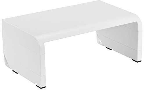 Bostitch Office Konnect - Soporte Elevador Ajustable para Monitor, 4 ajustes de Altura, gestión de Cables integrada, Patas de Goma, Color Blanco