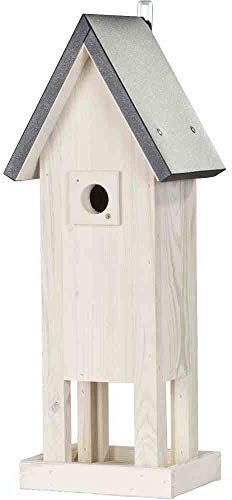 Siena Garden Nistkasten Spitz extra Dach anthrazit Korpus in Creme