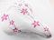 MASE Sports Fahrrad Sattel SMG Happy Flowers Weiß- Pink 265 x 215 mm City Trekking