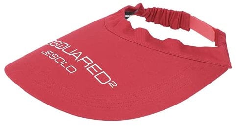 DSQUARED2 Unisex Iconic Logo Patch Visor Cap Kappe Tennis Golf Hat Sonnenblende