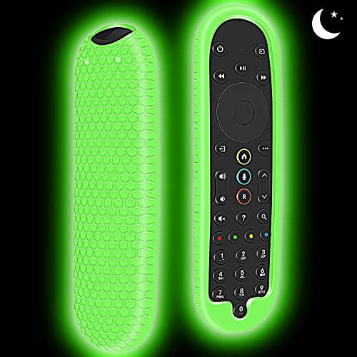 Silikon Schutzhülle für Sky Q Fernbedienung EC302 Fernbedienungen Smart TV Remote Control Anti-Rutsch Stoßfest Cover Case Hülle für Sky Q 2021 Newest Bluetooth Voice Fernbedienungen(Glow Green)